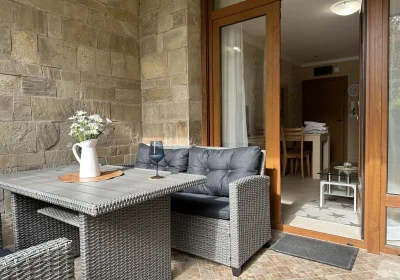One bedroom ground floor apartment with direct access in 411 villa, Santa Marina, Sozopol